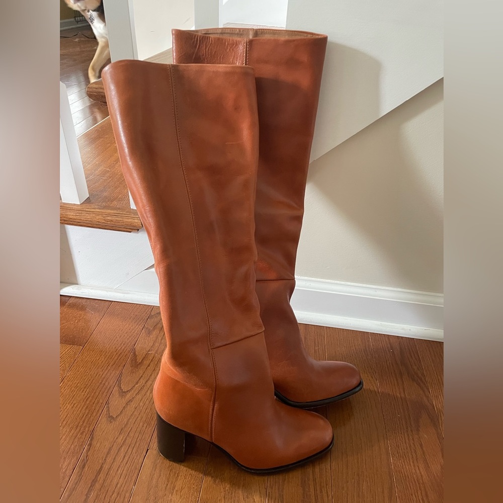 Tall Boots, Saddle, Size 8